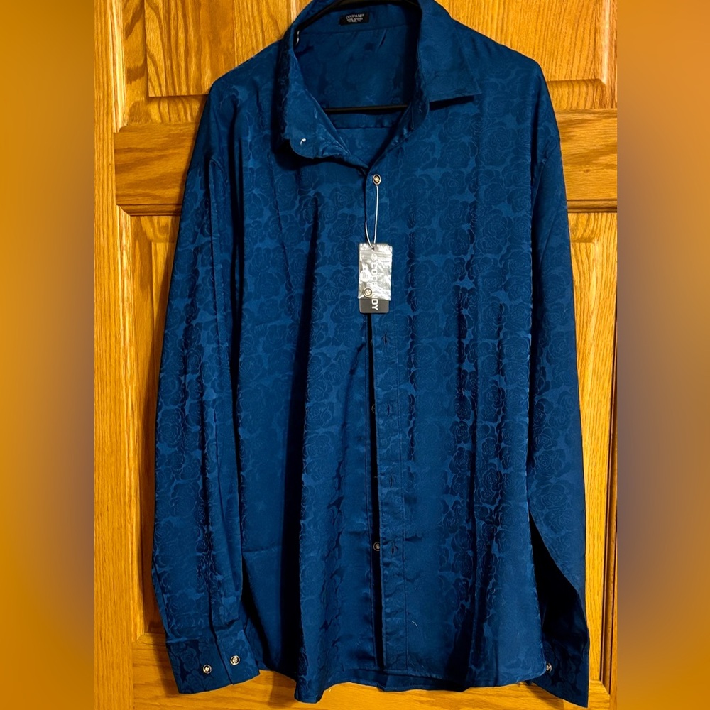 Men's Blue Jacquard Jacket